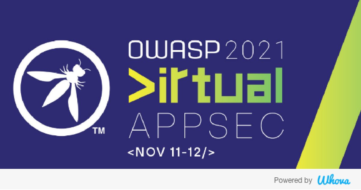 CycodeZero's tweet image. Hi! I'm attending OWASP Global AppSec US 2021 Conference. Let's start connecting with each other now. whova.com/whova-event-ap…
