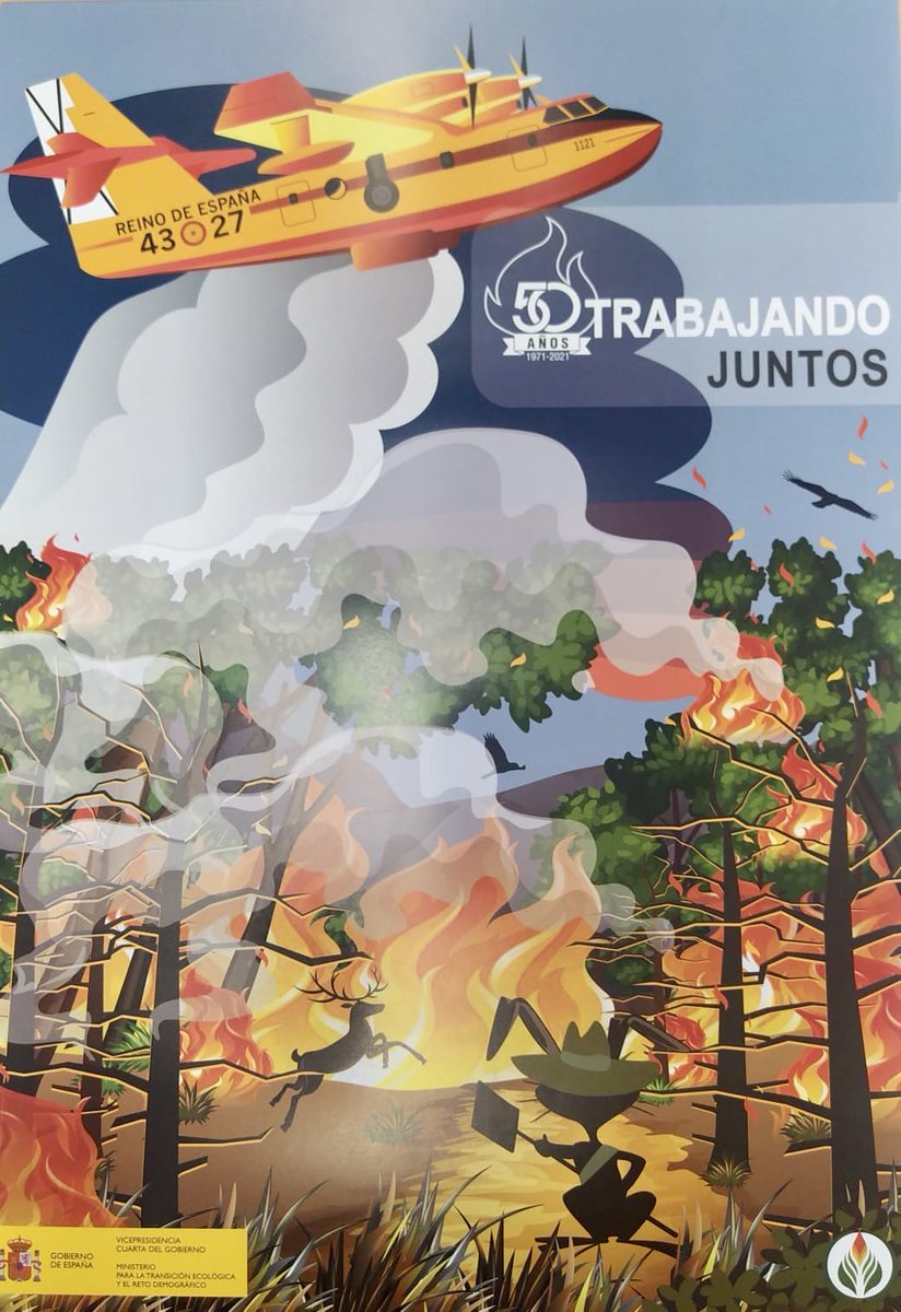 EL_ICONA's tweet photo. El pasado 8 de feb se cumplieron 50 años de la llegada de los primeros aviones anfibios a España ,hoy nos llega esta maravilla conmemorativa cuyo diseño recuerda tiempos mejores en la promoción del trabajo del Ministerio y la educación ambiental ENHORABUENA a los diseñador@s 👏🏻👏🏻 https://t.co/M1ycn2Xcrv