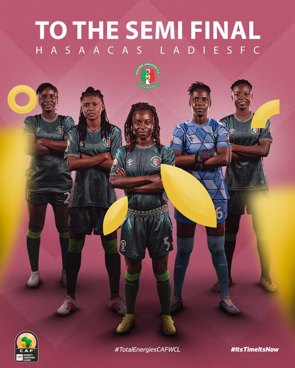 kweku_lawrence's tweet photo. You’ve just got to love the progress of @HasaacasLadies
✔️Group winners
✔️Advance to the semis
✔️Tournament’s top-scorer (@EvelynBadu15 )
✔️ Most goals scored
ARE YOU NOT ENTERTAINED? #DOOOOO!!! #HasmalLadies #TotalEnergiesCAFWCL https://t.co/NFSedl50a4