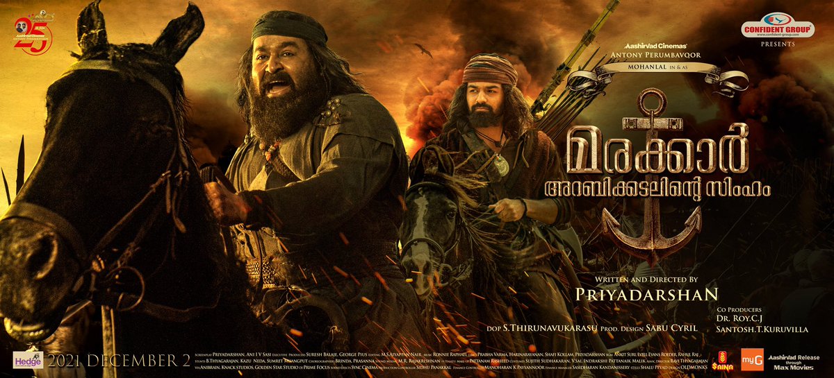aashirvadcine's tweet photo. Experience one of the most marvellous visual treats in all its glory, from the place where its dashing frames deserve to be indulged in! #MarakkarArabikkadalinteSimham Releasing worldwide on December 2nd,2021
#Mohanlal #Priyadarshan #AntonyPerumbavoor #MarakkarInTheatres https://t.co/BNRGUkeINc