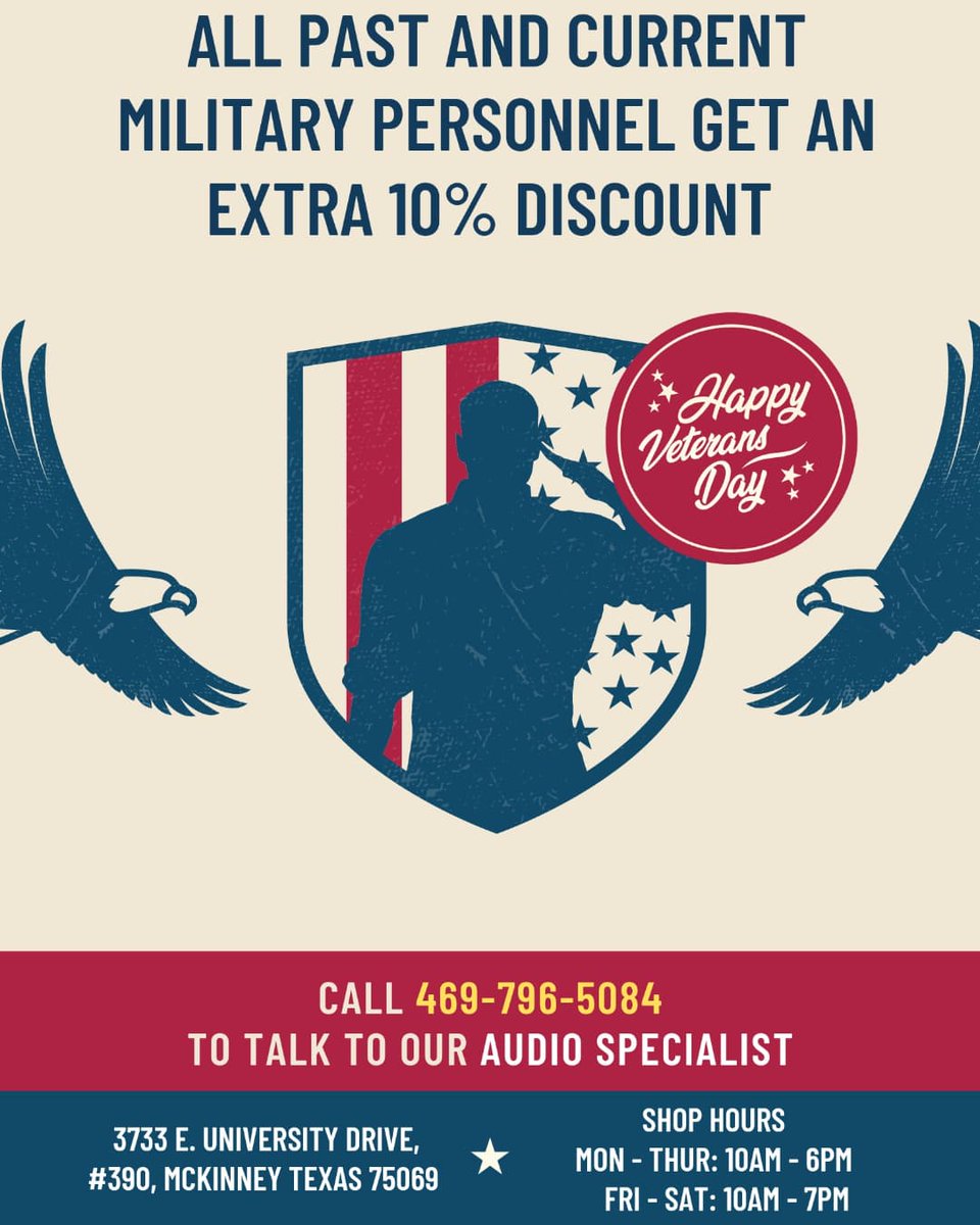 ModernAudioSol's tweet photo. Happy Veterans Day! #VeteransDay2021 #Veterans #caraudio #RemembranceDay2021 https://t.co/IcRfmFoVDd