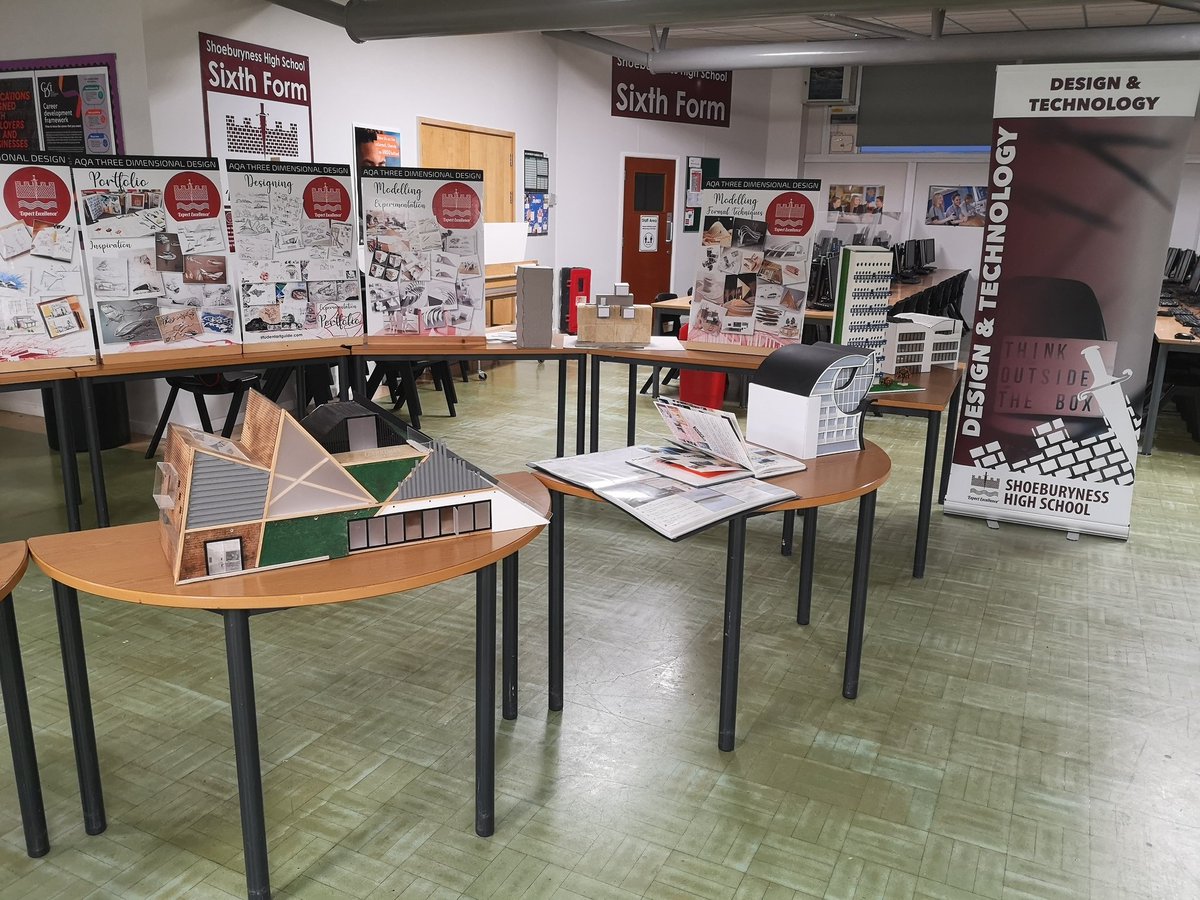 Design and Technology: A Level 3D Design. Come along to G2 to see the creative journey this subject can take you. <a href="/SHS_Sixth_Form/">SHS Sixth Form</a>