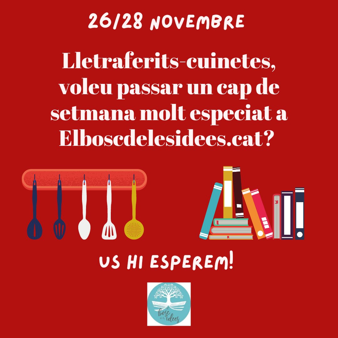 Us proposem un cap de setmana fumejant entre fogons i amics a Elboscdelesidees.cat.
mailchi.mp/22dd8a041b8d/p…