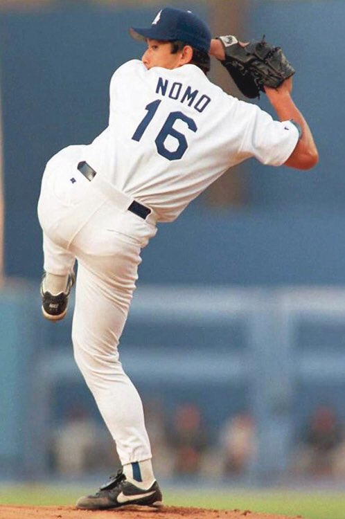 野茂英雄のドジャース時代の背番号16は、当時バッシングを受けていた