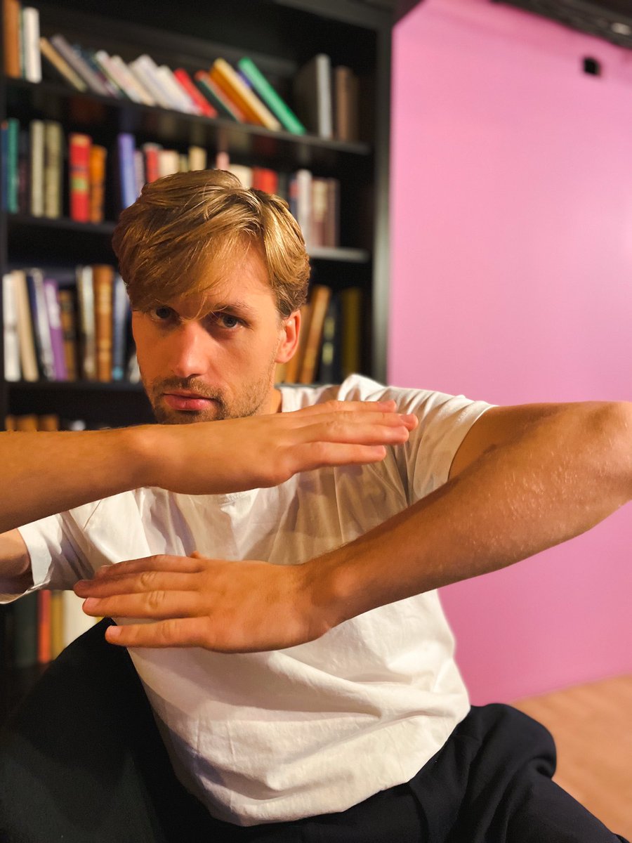 Trying to stay cool in the library