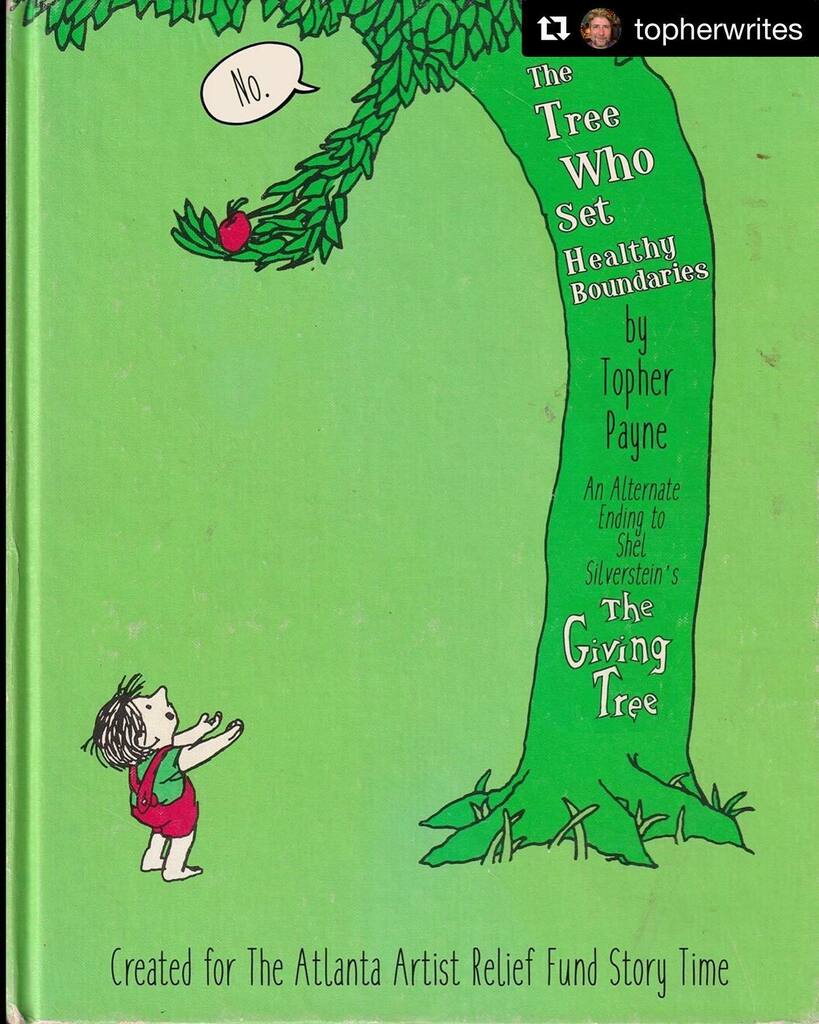 TotallyKellyG's tweet photo. This is how The Giving Tree should have ended
#topherwrites #Boundaries #hardtodo #sayNo #novemberThoughts https://t.co/GBNAc00t2H