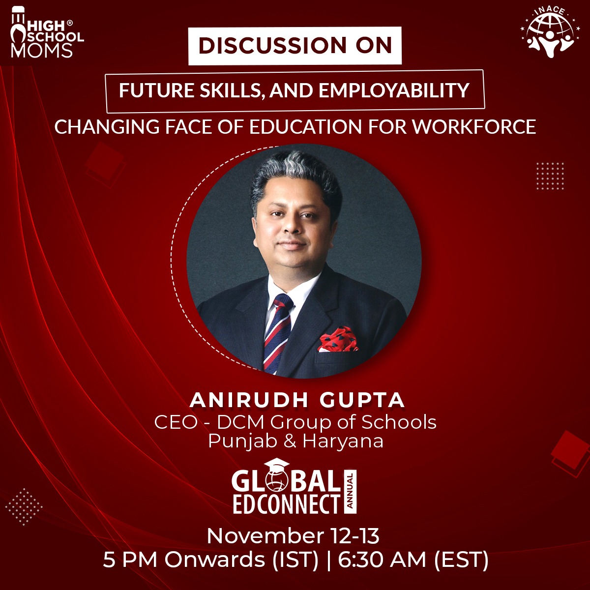 anirudhdcm's tweet photo. Mr Anirudh Gupta CEO  will be Speaking on #Future #Skills and #Employability (Changing Face of Education for Workforce) during "#GlobalEduconnect" being organised by #HighSchoolMoms
Stay tuned.. https://t.co/5OGQL0Rq7n