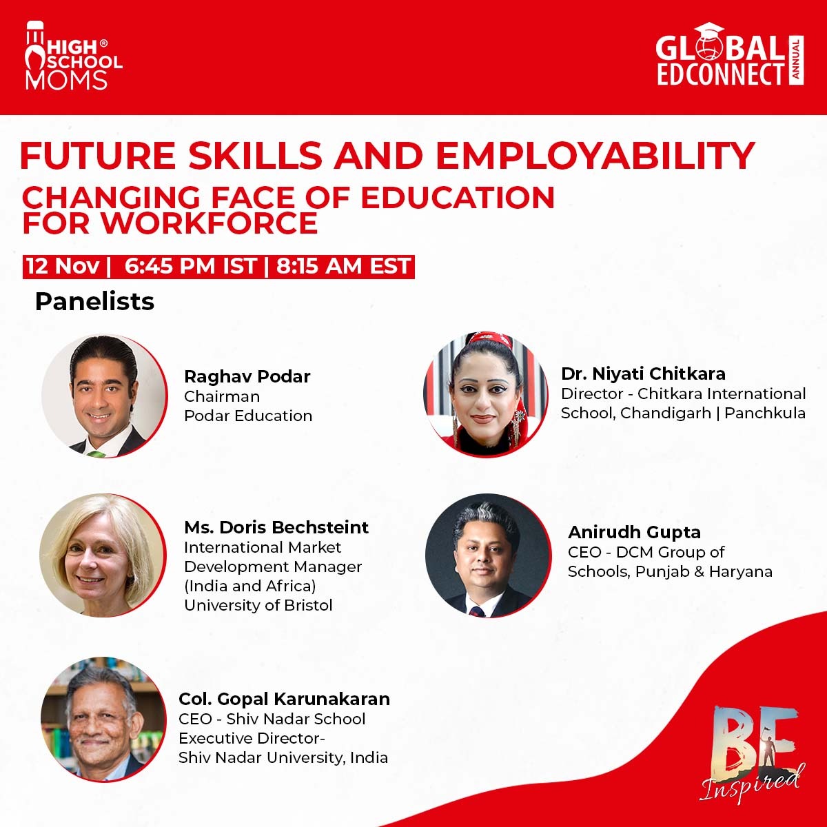 anirudhdcm's tweet photo. Mr Anirudh Gupta CEO  will be Speaking on #Future #Skills and #Employability (Changing Face of Education for Workforce) during "#GlobalEduconnect" being organised by #HighSchoolMoms
Stay tuned.. https://t.co/5OGQL0Rq7n