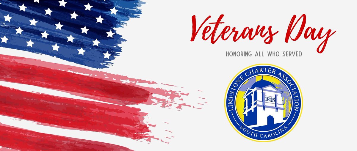 LimestoneCA's tweet photo. Happy Veterans Day from the Limestone Charter Association!

“Our debt to the heroic men and valiant women in the service of our country can never be repaid. They have earned our undying gratitude.” - Harry S. Truman https://t.co/4soH0E4LNl