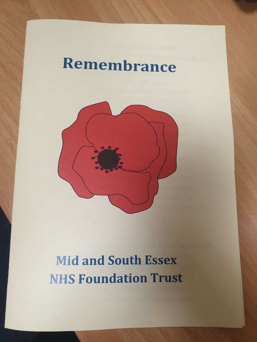 What a wonderful Remembrance event today. Thank you to all involved 🙏 @MSEChaplains @MSEHospitals @Caroline21b
