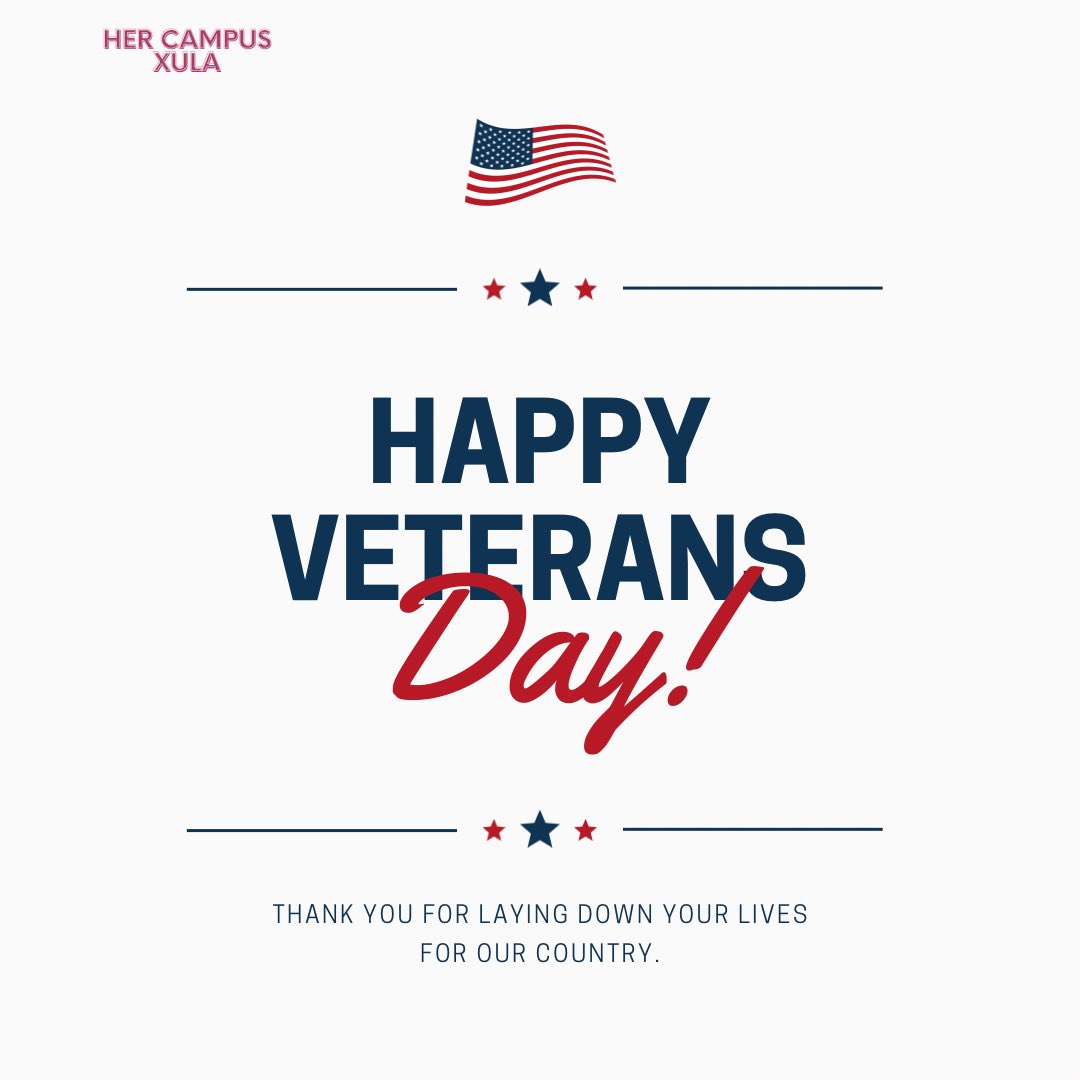 HCatXULA's tweet photo. Happy Veterans Day! 
Today we would like to pay our respects to all those who laid down their lives for our country! You matter and we greatly appreciate you! 
🤍❤️ https://t.co/rkXxEdTdOD