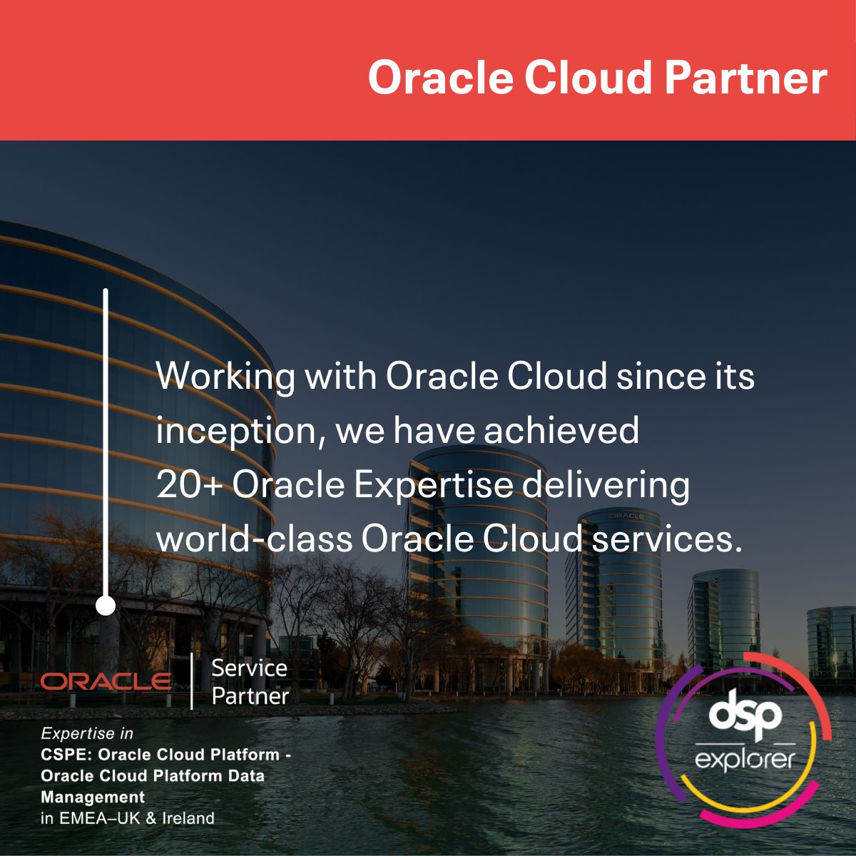 dsp_uk's tweet image. Looking for an Oracle Cloud Partner?
As Oracle Cloud specialists with 25+ years of experience, we deliver managed public and private Oracle Cloud solutions specific to your business needs.
 bit.ly/3qu74Zy
#OracleCloudPartner