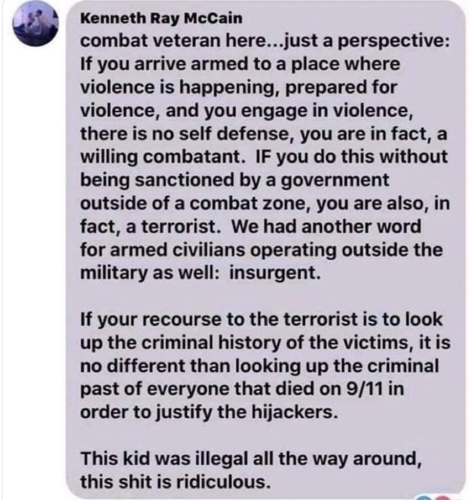 Combat Veteran with the facts.