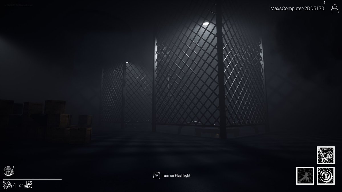LostRETROGRADE's tweet photo. An overhaul on Lore: The Hunt’s fog and lighting system! 
#lore #lorethehunt #indiegame #indiegames #4v1 #horror #horrorgame https://t.co/jDcxx5wkpg