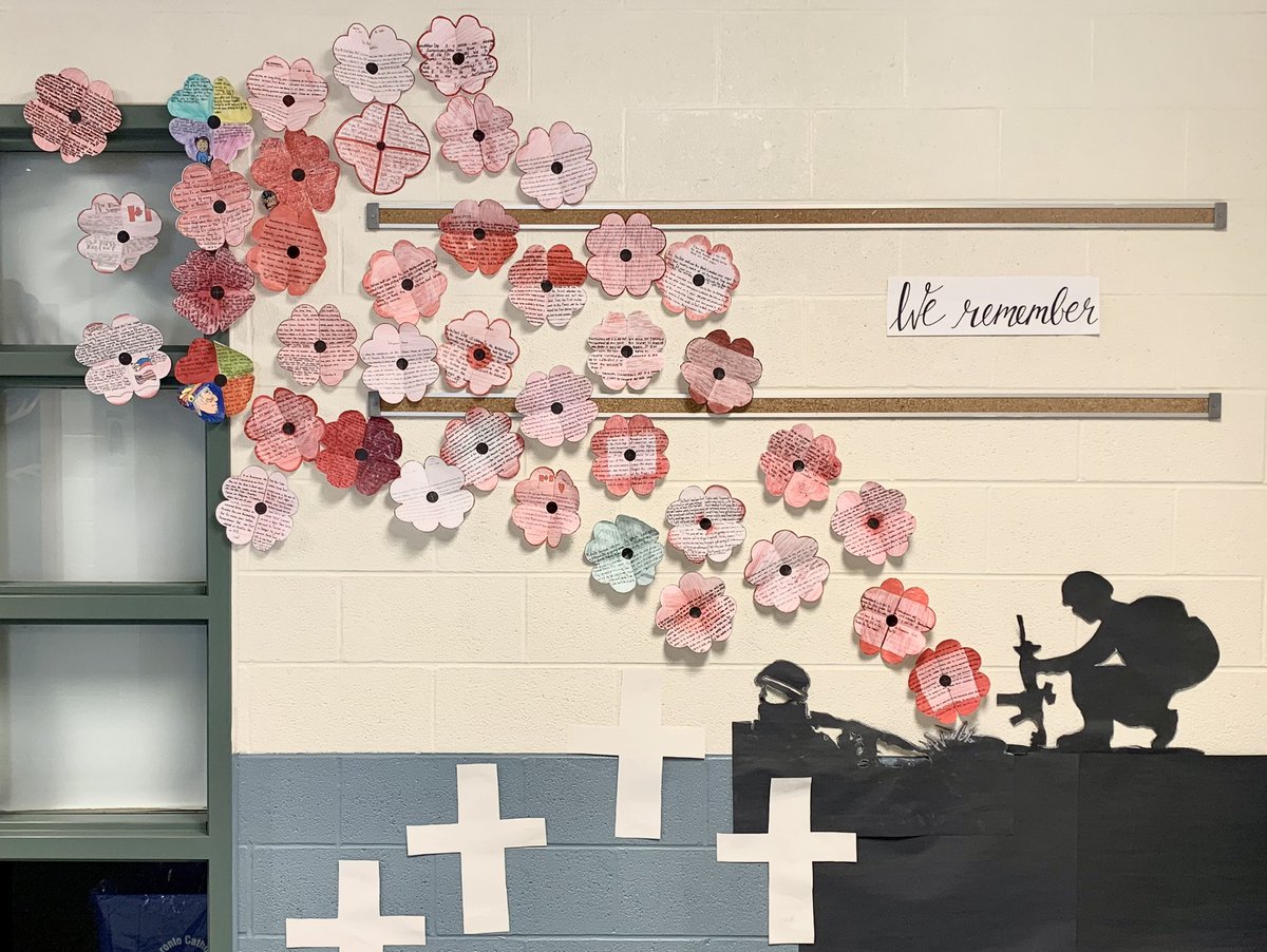 Ms_Sestito's tweet photo. Lest we forget. #RemembranceDay2021 🇨🇦 @jessica_zaccak @holychildtcdsb https://t.co/cdPdwtLtdX