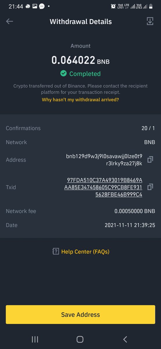 AVISHEKANANT's tweet photo. @HuhToken made a payment in bnb but not received any confirmation from your side. https://t.co/Q2eOAB76PA