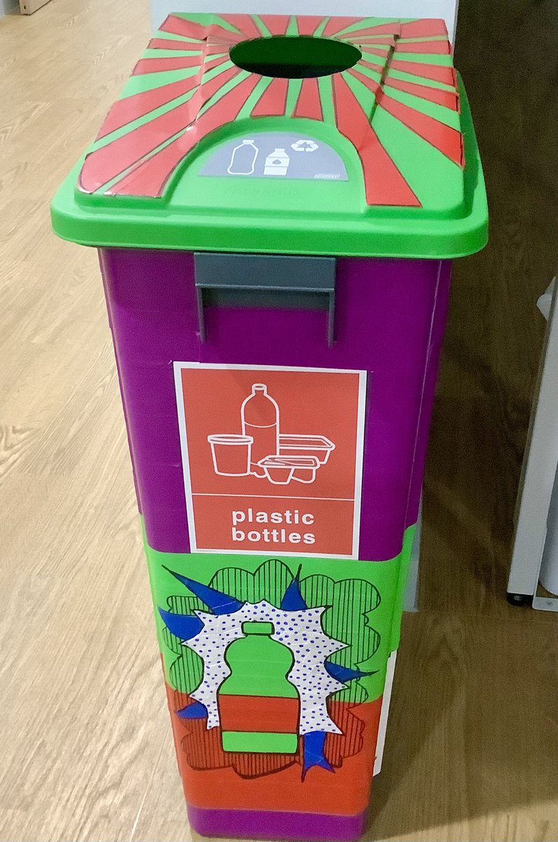 LR_Culture's tweet photo. Some great designs in Art to ‘jazz up’ our recycling bins @LaurusRyecroft #plasticpollution #recycleplastic https://t.co/keeaBayQCI