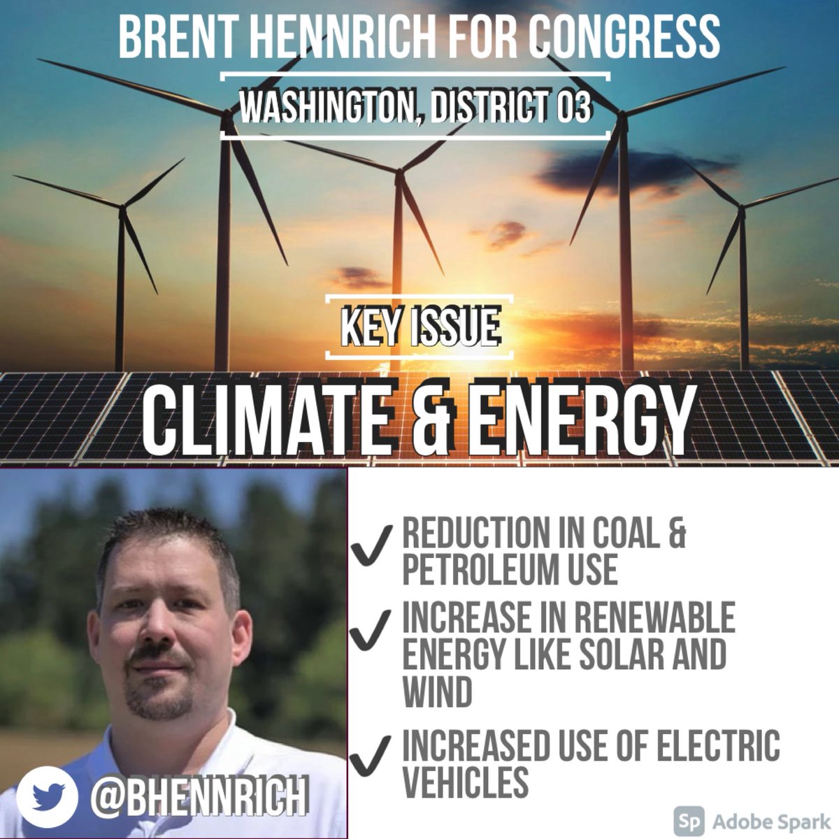 As a father of four @bhennrich understands the time for climate denial is over and the time for action is now!
In Congress he’ll fight for our planet and all of our children’s future 

Come on Washington #FlipWA03 

#ResistanceUnited