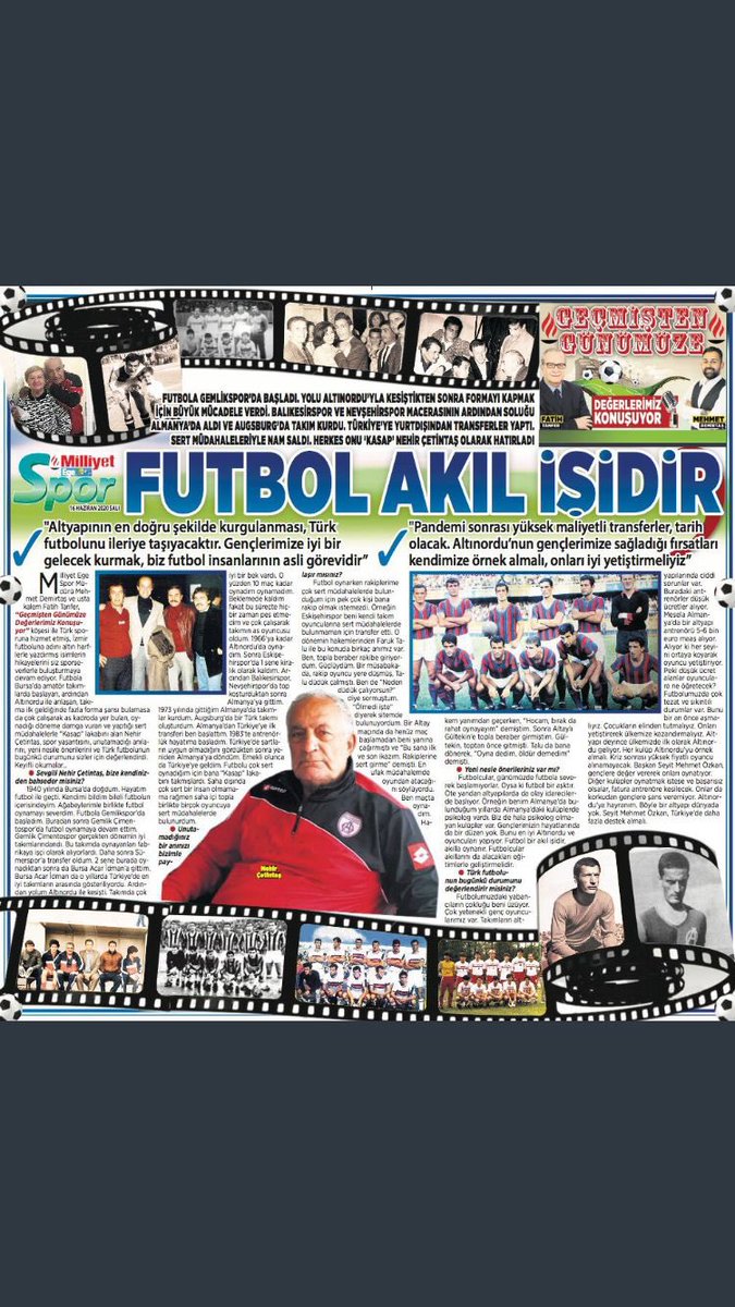 ayberkgokbak's tweet photo. Türk futbolunun ve Altınordu’nun değerli ismi, efsane futbolcumuz Nehir Çetintaş’la son röportajı Milliyet Ege Spor Müdürü Mehmet Demirtaş ile usta kalem Fatih Tanfer yapmıştı. Kendisini kaybetmenin derin üzüntüsünü yaşıyoruz.  
Türk futbolunun ve Altınordu’nun başı sağolsun. https://t.co/wJiIHbu7hH