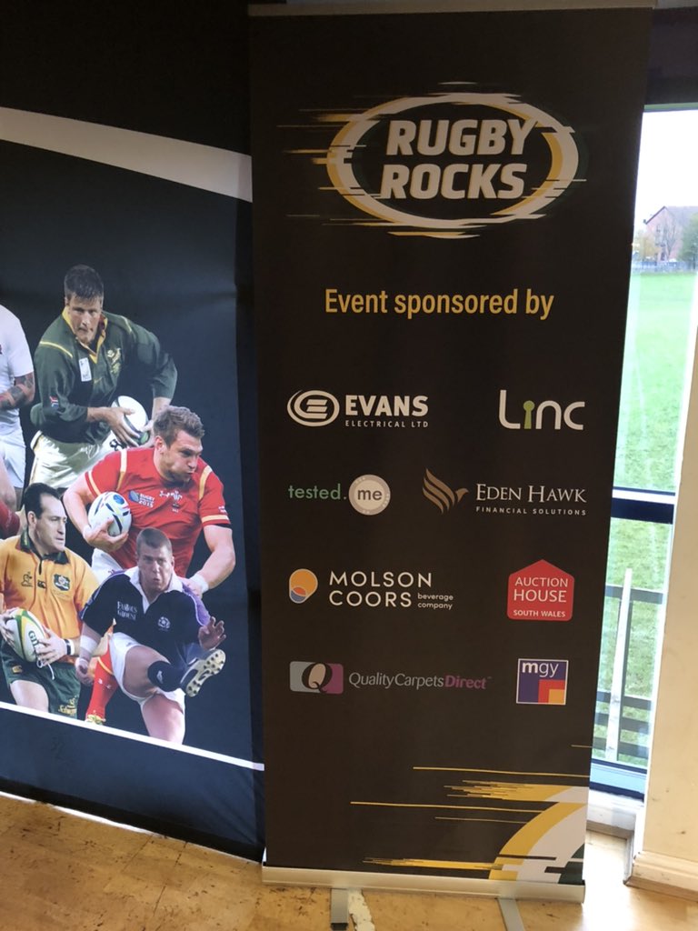 fatpete1's tweet photo. Many thanks to @brondbrand for creating such a punchy brandy for tonight’s inaugural #RugbyRocks event with @ShaneWilliams11 down at @stpetersrfc #strongwork https://t.co/0lRuO6ZQ5Q