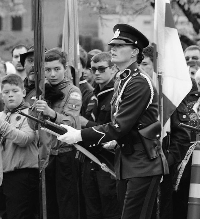 My grandfather Kenneth Ernest Hudson fought in WWII with the Royal Canadian Navy. He served on the HMCS Coppercliff from 1943-1945. He passed in 2019. It is a privilege to honour him and the sacrifice of all our veterans today, at the Remembrance Day ceremony. #neverforgotten
