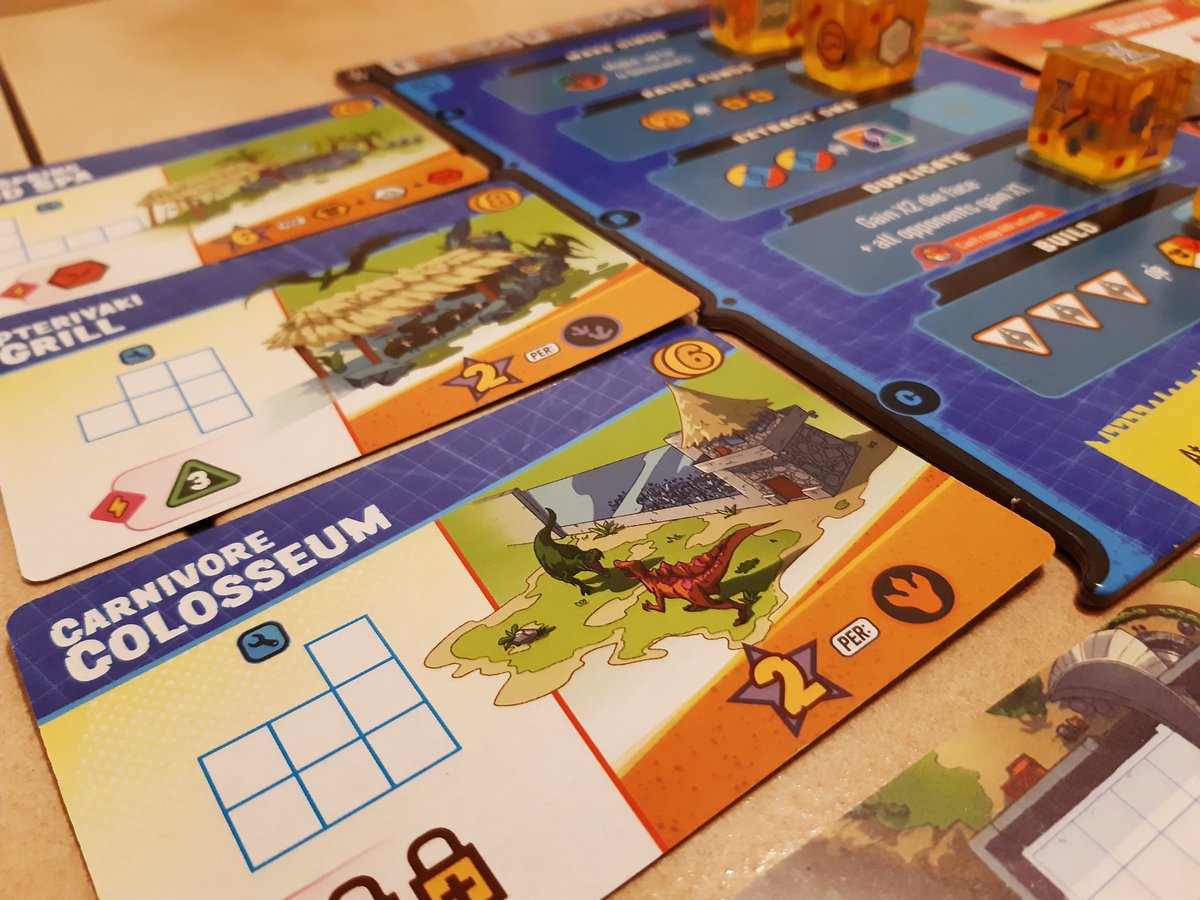 MsStandart's tweet photo. Sehr, sehr guter Ersteindruck von #DinosaurIsland #RawrNWrite! Stimmiges Dinopark bauen mit vielen Möglichkeiten zum Punkten und einfachen Solomodus. 2021 ist wirklich ein starker Flip/Roll&amp;Write Jahrgang! 👍 @Pandasaurusgame https://t.co/9srmGmmJCb