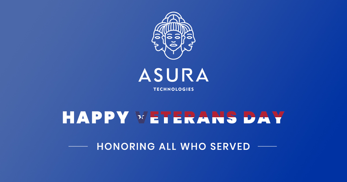 Happy Veterans day to our Friends and Partners in the United States! 🇺🇸🎖️

#AsuraTechnologies #veteransday