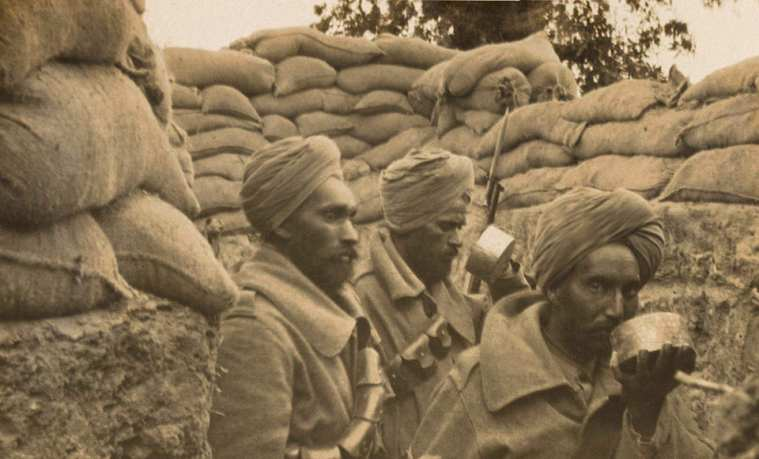 RogersHistory's tweet photo. India provided 1.2 million soldiers to the allied war effort in WW1, more than the combined armies of Scotland, Northern Ireland and Wales. 74,000 of them died. They have often been forgotten and overlooked. #WeWillRememberThem https://t.co/jND6fWU3o5