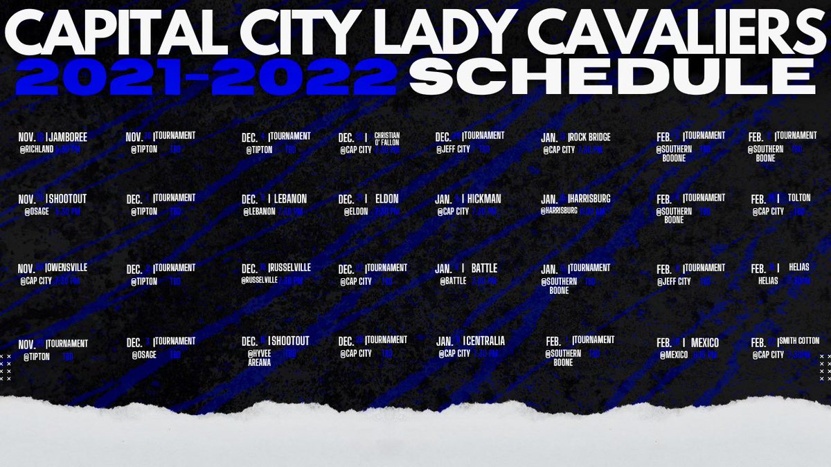 CavaliersGBB's tweet photo. Our schedule is online and below. However, the schedule can change so stay up to date with us by following our Twitter account! Let’s Go Cavs!! Photo Credit: Adyson Bray @CCHS_Activities https://t.co/BRyYR8XeDs
