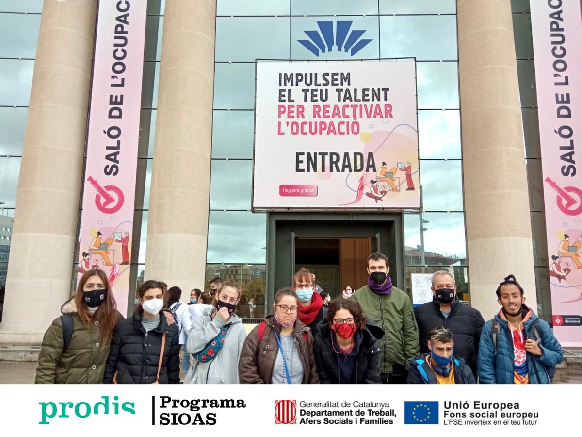 prodisterrassa's tweet photo. ➡️ Avui des del Servei Ocupacional d'Inserció, hem anat al Salo de l'Ocupació al recinte de Montjuïc.
Ha estat una gran jornada on hem pogut fer diverses entrevistes laborals.
Aquesta sortida l'hem realitzat dins el marc del #ProgramaSIOAS https://t.co/x4UUhfMWCi