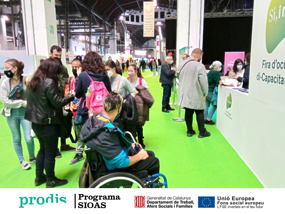 prodisterrassa's tweet photo. ➡️ Avui des del Servei Ocupacional d'Inserció, hem anat al Salo de l'Ocupació al recinte de Montjuïc.
Ha estat una gran jornada on hem pogut fer diverses entrevistes laborals.
Aquesta sortida l'hem realitzat dins el marc del #ProgramaSIOAS https://t.co/x4UUhfMWCi