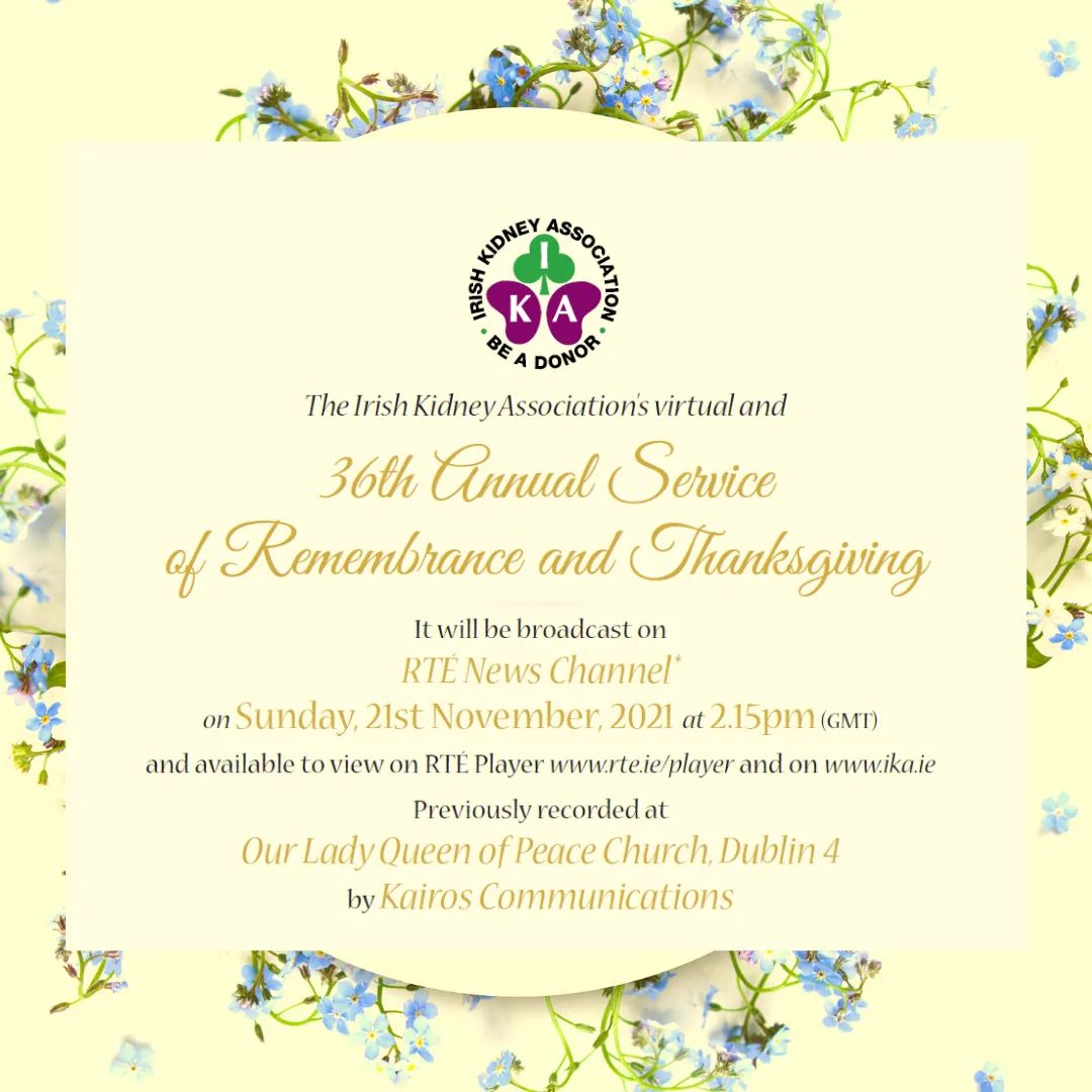 CLDIreland's tweet photo. Remembrance and Thanksgiving. #OrganDonors https://t.co/vq8UAMlypn
