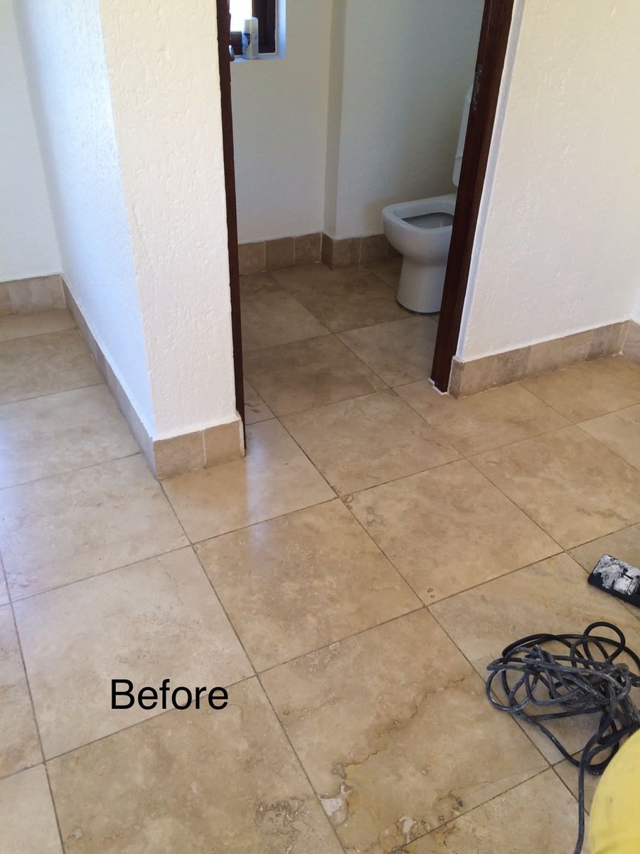 TileSolutionz's tweet image. Travertine tiles restored with our Seamless grinding.

#BafanaBafana 
#Statefuneral
#RestInPeace