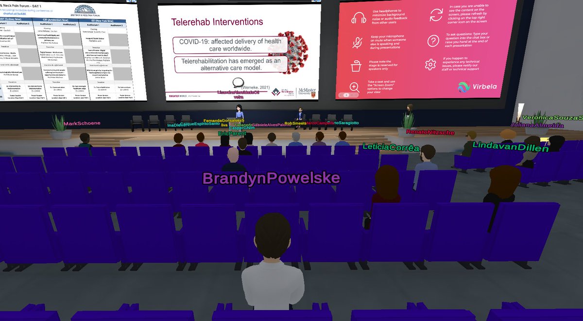Great talks @lbpforum2021 so far today, including research on Telerehabilitation for LBP