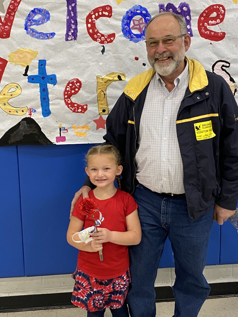 Thank you for your service! Griswold School honors all those who have served our country! Thank you to Henry Stefanowicz, Army Veteran, for sharing your story with us today! #GriswoldSOARS
