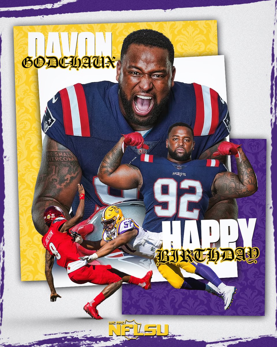 Happy Birthday <a href="/ChauxDown/">Davon Godchaux</a> ‼

🎂🎂🎂

#NFLSU