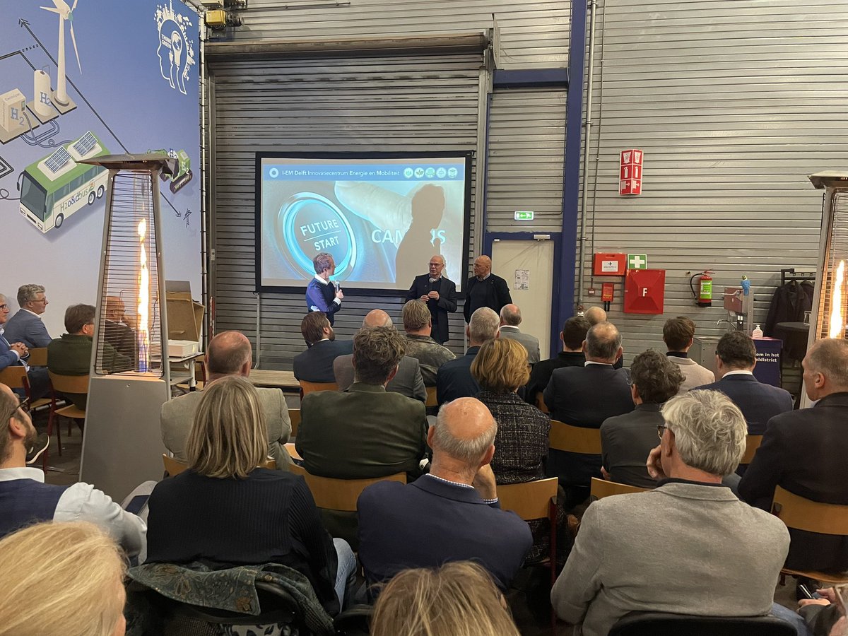 MarcoSteek's tweet photo. Lancering van @DelftEm, innovatiecentrum Energie en Mobiliteit in @GemeenteDelft, een prachtige werkplaats voor kennisontwikkeling om de energietransitie handen en voeten te geven ! Ook onderdeel van #EnergieSwitch. https://t.co/PUdczSVIXP