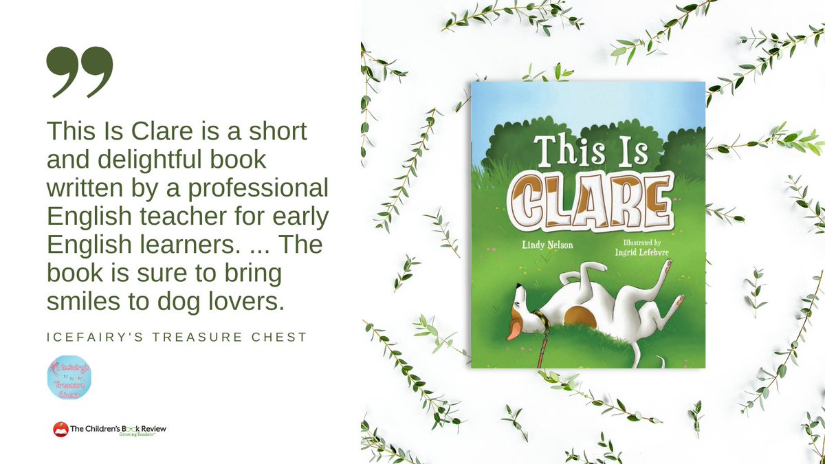 'This Is Clare is a short and delightful book written by a professional English teacher for early English learners. ... The book is sure to bring smiles to dog lovers.' — @luckytoddler 

For a truly in-depth review: icefairystreasurechest.blogspot.com/2021/11/this-i…

#thisisclare #partnership