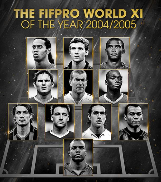 _BeFootball's tweet photo. Le onze FIFPRO de la saison 2004/05 🥵⚽ https://t.co/fB0ycWAHnk
