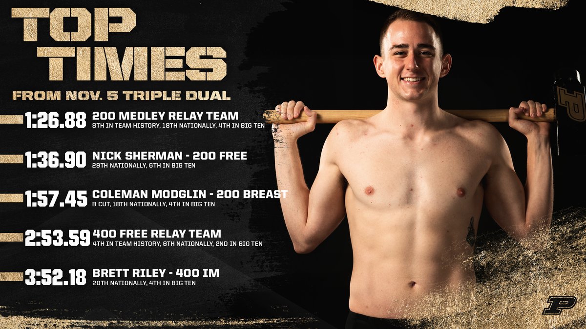 From the Relays to @BrettRiley77's first 400 IM of the season, we were impressed with the times these #Boilermakers posted to open November. #BoilerUp