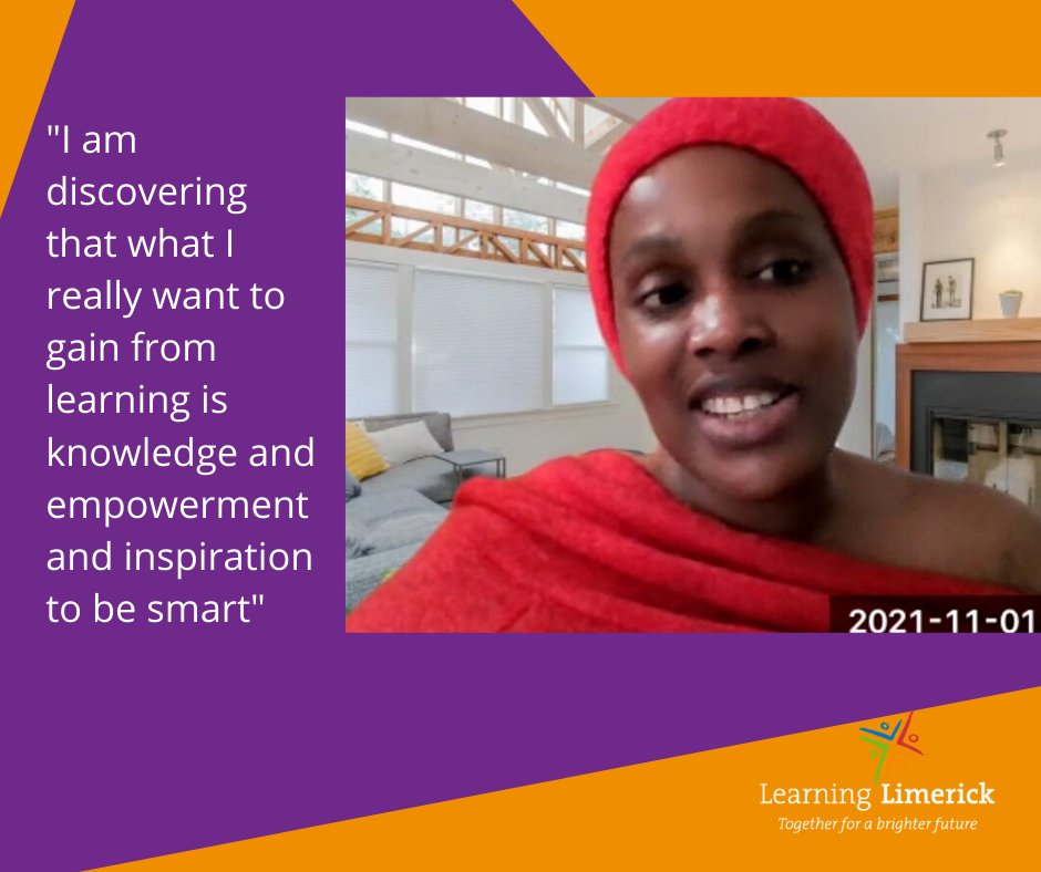 LimkLearnFest's tweet photo. Learning Ambassador Lylian Fotabong shared her reflections at our recent 'Conversations with Learners'  event, an Irish Network of Learning Cities event for the Global Learning Festival. 

#lifelonglearnig #lovelearning #unesco https://t.co/2xomq8Vh7j
