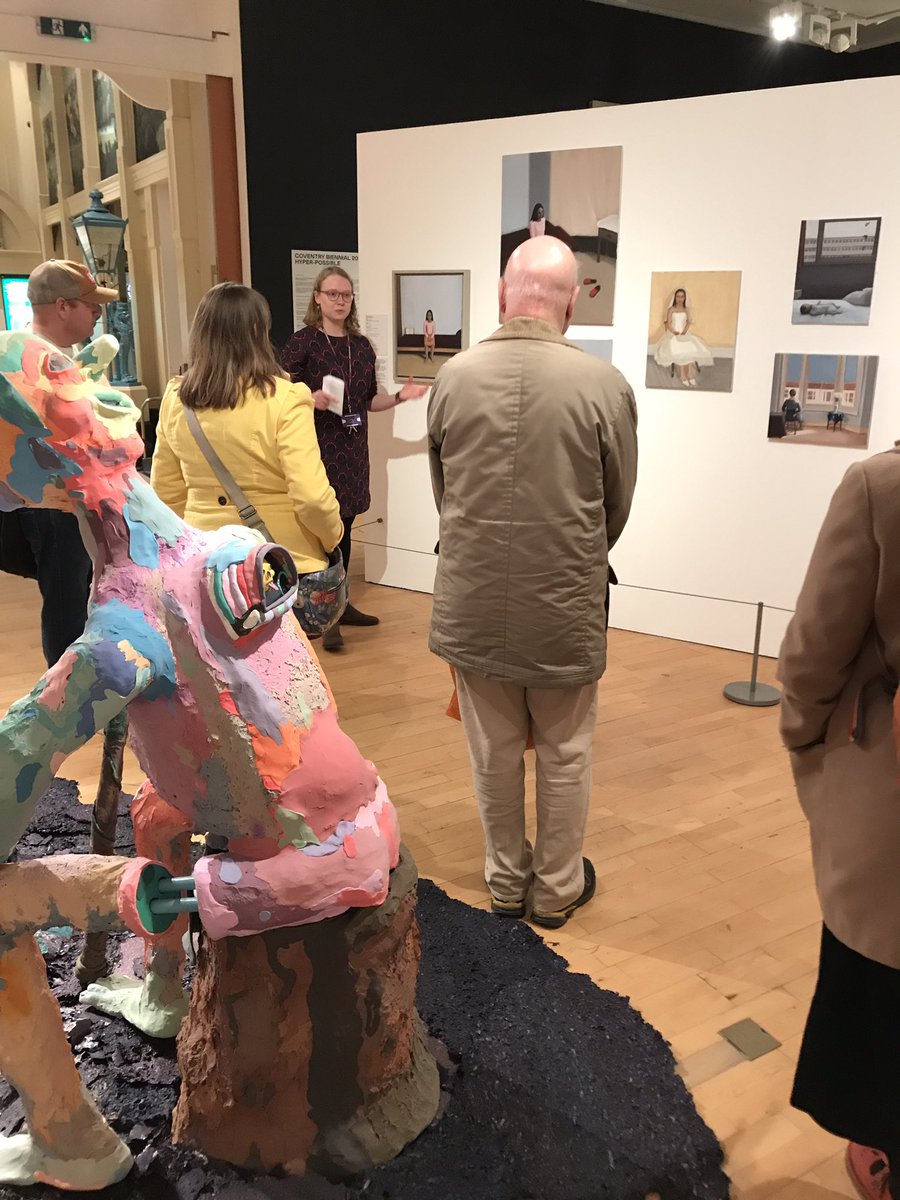 TweetSherrie's tweet photo. A nice insight to the artist’s works today for @CovBiennial curator talk by Jane Simpkiss @LeamSpaArtGall #HYPERPOSSIBLE @AnnekaFrench https://t.co/MKAtqpKn3V