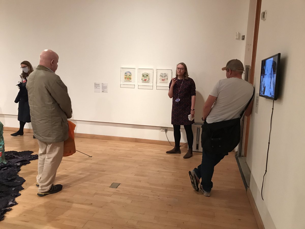 TweetSherrie's tweet photo. A nice insight to the artist’s works today for @CovBiennial curator talk by Jane Simpkiss @LeamSpaArtGall #HYPERPOSSIBLE @AnnekaFrench https://t.co/MKAtqpKn3V