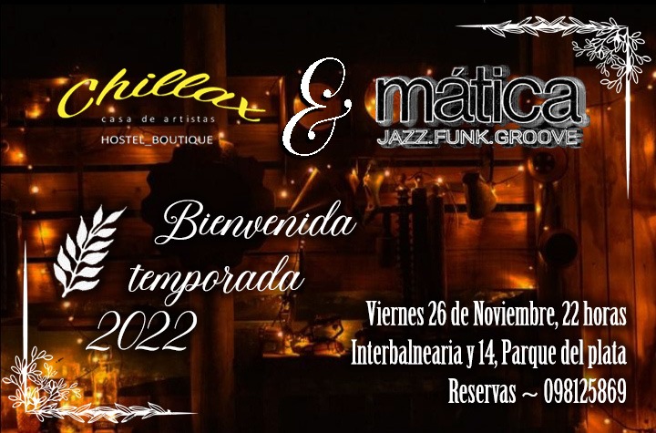 maticajazz's tweet photo. Viernes 26 de Nov. 22h. 

@maticajazz quartet en vivo
🎸🎷🎶 En #chillax 🏡 #casadeartistas inte y calle 14 en🌅 #parquedelplata #canelones https://t.co/D5LzDwukuG