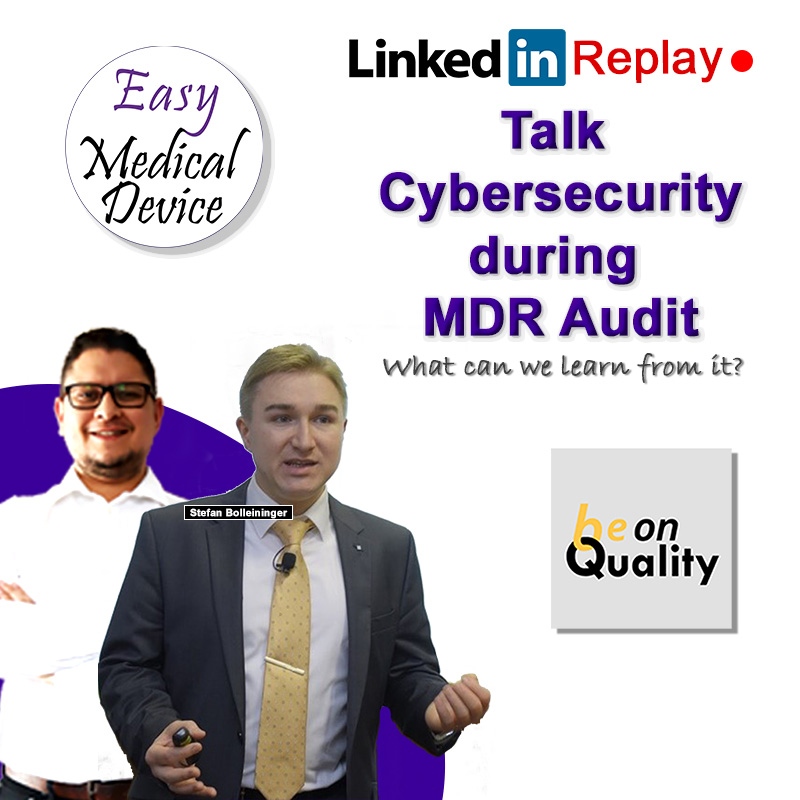 elazzouzim's tweet photo. LEARN ABOUT CYBERSECURITY
Stefan Bolleininger from Be-on-Quality will help us understand the requirements on Cybersecurity for EU MDR.
https://t.co/ACFo4ha7rK

#medicaldevices #easymedicaldevice #cybersecurity https://t.co/aNrmldQFnh