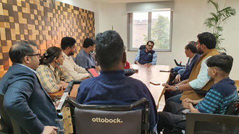amitabhk87's tweet photo. Boccia is a precision ball game played by differently abled persons. It was introduced in Paralympics in 1984 &amp; is one of the 22  games for those who require a wheelchair. Delighted to interact with Champions who are representing India at World Boccia Asia-Oceania Championship. https://t.co/TZOdrCyiNl