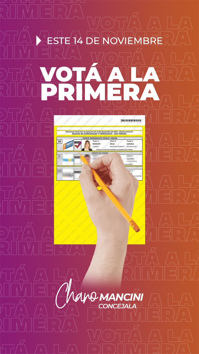 charomancini's tweet photo. 🙋🏼‍♀️ El domingo 14 elegí progresismo, valores, trabajo en equipo, elegí #LaRenovación para el Concejo.
Acompáñanos con tu voto😉 #CharoAlConcejo #FPCyS #AdelanteLt 🗳 https://t.co/vc038aiuoL