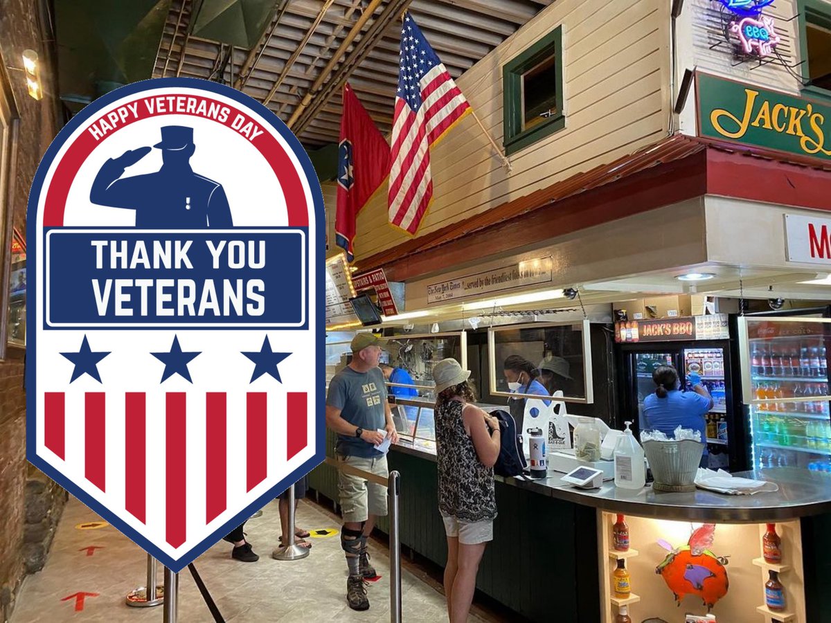 jacksbarbque's tweet photo. This Veterans Day, we honor all who have served.
.
.
.
#usa #veteransday #nashville #tennessee #jacksbarbque #thankyou #thankful https://t.co/5z73EliSLm