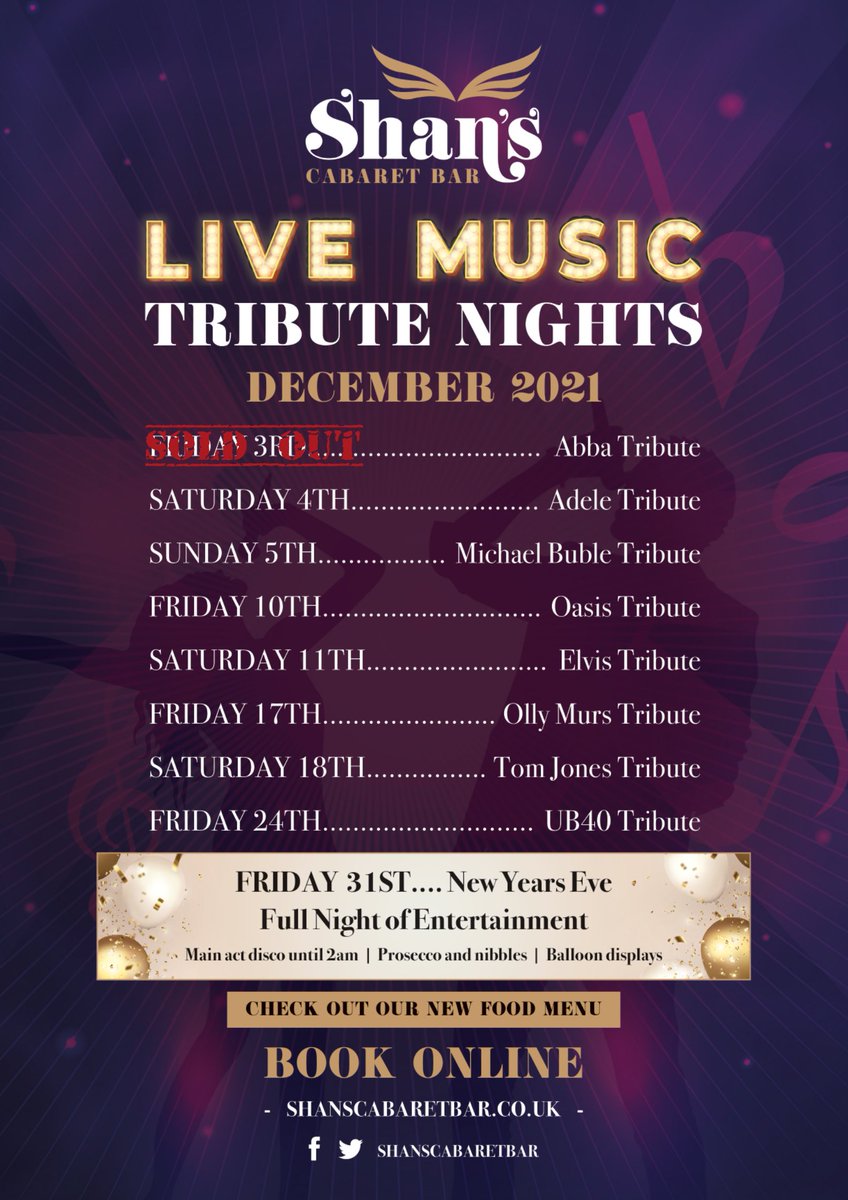 🎄 WE’VE GOT 2 TO MAKE UP FOR! After spending last year apart &amp; not celebrating properly, we’ve pulled out all the stops to make sure this year's one to remember! We’ve got music tastes for most with food packages &amp; snazzy decs!

Book Now: buff.ly/2MFsIo2

#christmas