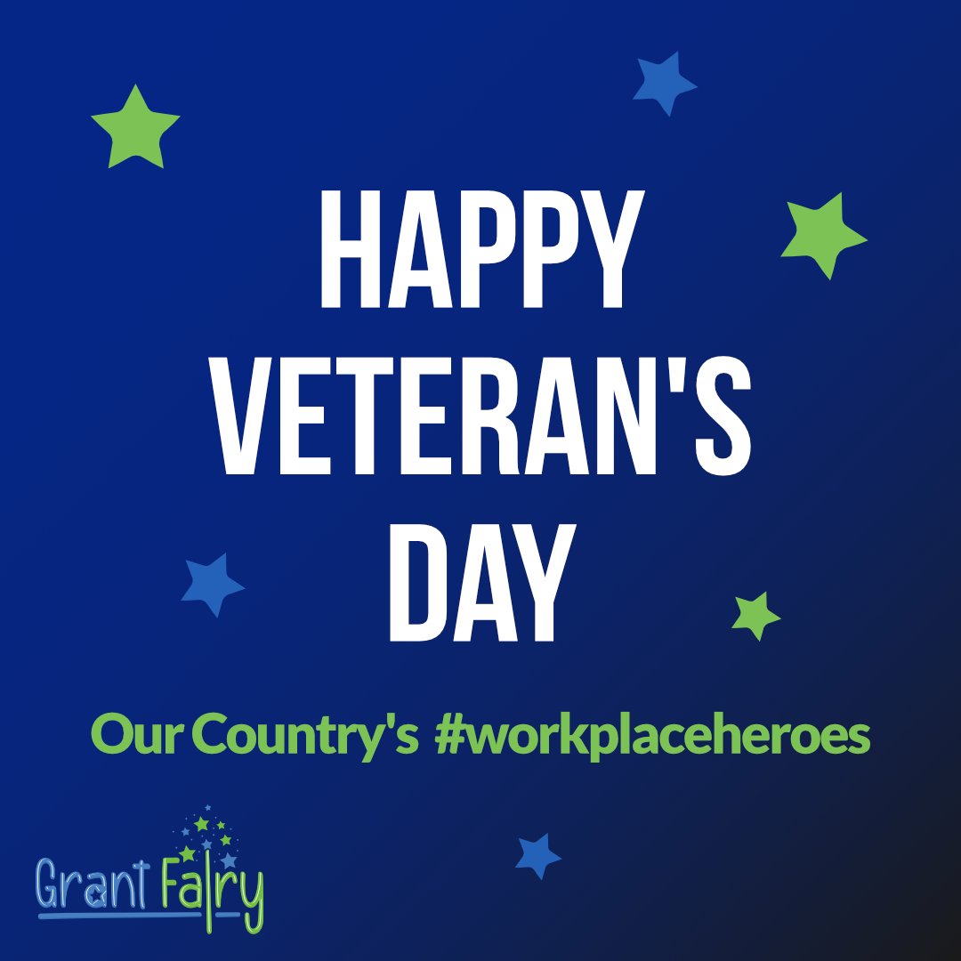 GrantFairyTX's tweet photo. Honoring all who served, Happy Veteran's Day! 🇺🇸

We are eternally grateful to all of the men and women who have fought and served for our country. Wishing you and your family a happy, safe, and peaceful Veteran's Day 💚

Our Country's #workplaceheroes

#VeteransDay2021 https://t.co/W4CHEEkyYr